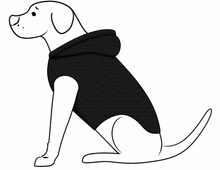 Load image into Gallery viewer, Rudy Adventures Dog Polartec Adventure Hoodie – Black