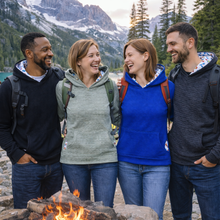 Load image into Gallery viewer, Rudy Adventures Adult Polartec Adventure Hoodie – Gray
