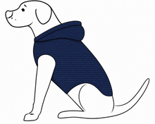 Load image into Gallery viewer, Polartec Dog Hoodie – Navy | Rudy Adventures
