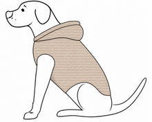 Load image into Gallery viewer, Polartec Dog Hoodie – Tan | Rudy Adventures
